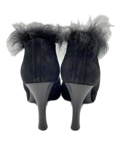 HERMES（エルメス）HERMES (エルメス) ファーブーティ ブラック サイズ:36　1/2の古着・服飾アイテム