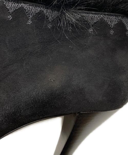 HERMES（エルメス）HERMES (エルメス) ファーブーティ ブラック サイズ:36　1/2の古着・服飾アイテム