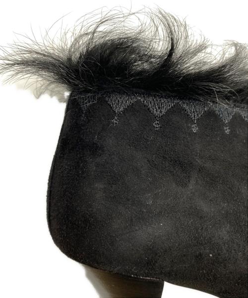 HERMES（エルメス）HERMES (エルメス) ファーブーティ ブラック サイズ:36　1/2の古着・服飾アイテム