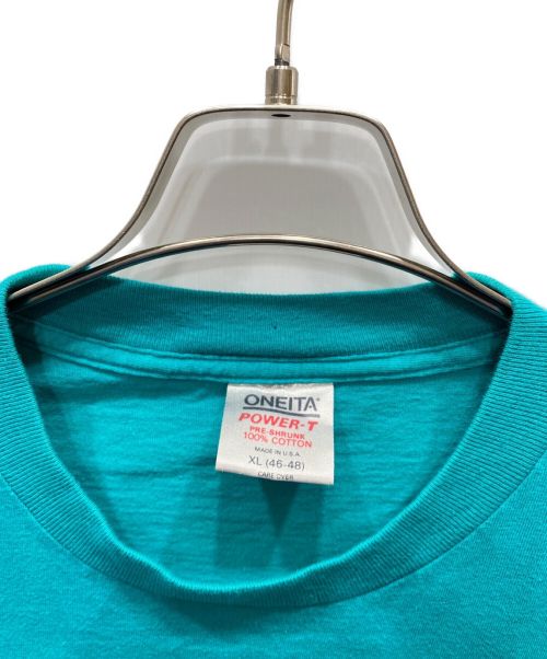 ONEITA（オニータ）ONEITA (オニータ) ヴィンテージ浮世絵Tシャツ ブルー サイズ:XLの古着・服飾アイテム