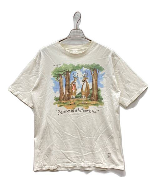 THE FAR SIDE（ザファーサイド）THE FAR SIDE (ザファーサイド) ヴィンテージプリントTシャツ ホワイト サイズ:XLの古着・服飾アイテム