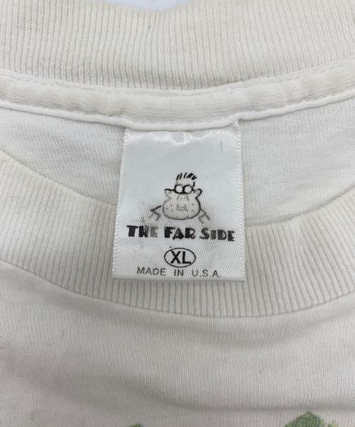 THE FAR SIDE（ザファーサイド）THE FAR SIDE (ザファーサイド) ヴィンテージプリントTシャツ ホワイト サイズ:XLの古着・服飾アイテム