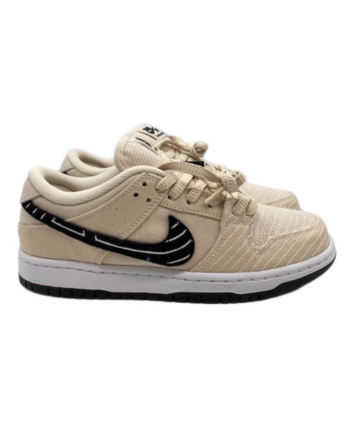 NIKE SB（ナイキエスビー）NIKE SB (ナイキエスビー) Albino & Preto Dunk Low Pro QS ベージュ サイズ:US6 未使用品の古着・服飾アイテム