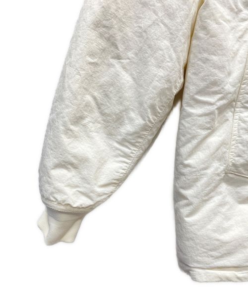STONE ISLAND（ストーンアイランド）STONE ISLAND (ストーンアイランド) OPAQUE NYLON TWILL DOWN JACKET ホワイト サイズ:Lの古着・服飾アイテム