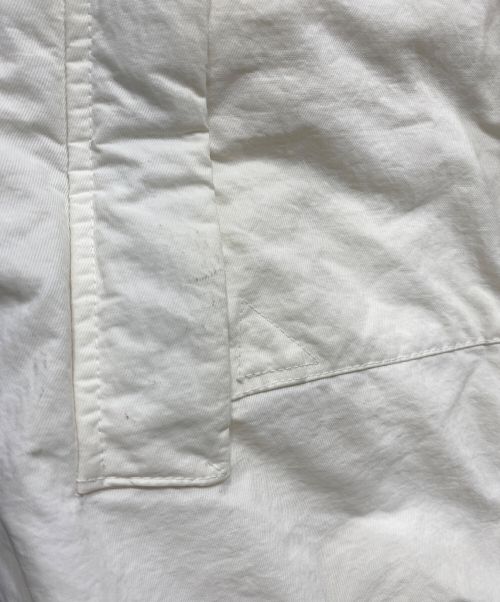 STONE ISLAND（ストーンアイランド）STONE ISLAND (ストーンアイランド) OPAQUE NYLON TWILL DOWN JACKET ホワイト サイズ:Lの古着・服飾アイテム