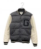 GOODENOUGH）の古着「ダウンヴァーシティジャケット」｜グレー×ホワイト