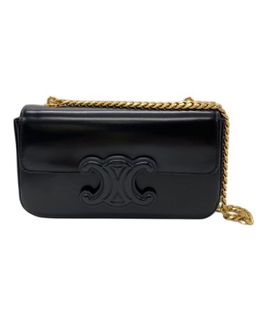 未使用美品　セリーヌ トリオンフ キュイル　ショルダーバッグ CELINE（セリーヌ） キュイル トリオンフ チェーン ショルダーバッグ