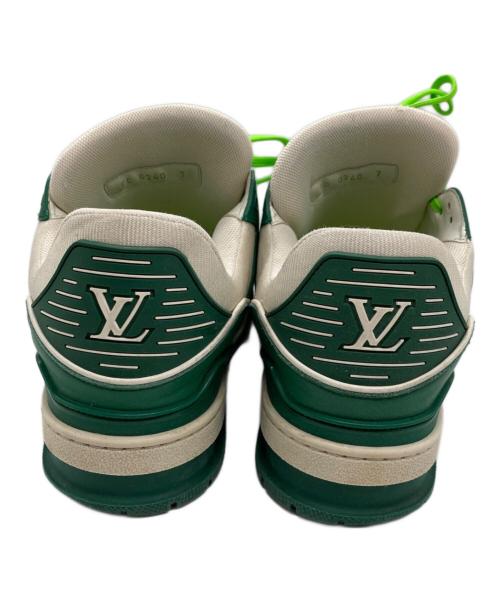 LOUIS VUITTON（ルイ ヴィトン）LOUIS VUITTON (ルイ ヴィトン) LVトレーナーラインスニーカー グリーン サイズ:7の古着・服飾アイテム