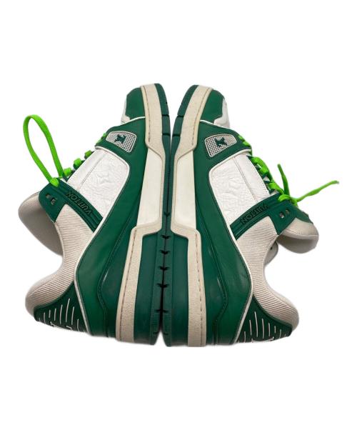 LOUIS VUITTON（ルイ ヴィトン）LOUIS VUITTON (ルイ ヴィトン) LVトレーナーラインスニーカー グリーン サイズ:7の古着・服飾アイテム