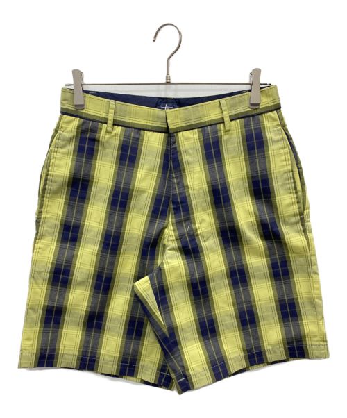 OLD STUSSY（オールドステューシー）OLD STUSSY (オールドステューシー) ハーフパンツ ネイビー×グリーン サイズ:71cm (W28)の古着・服飾アイテム