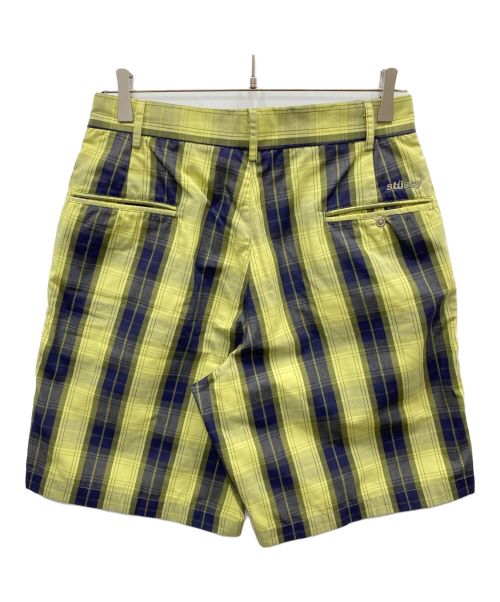 OLD STUSSY（オールドステューシー）OLD STUSSY (オールドステューシー) ハーフパンツ ネイビー×グリーン サイズ:71cm (W28)の古着・服飾アイテム