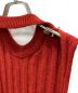中古・古着 Maison Margiela (メゾンマルジェラ) ニットベスト レッド サイズ:S 未使用品：12000円