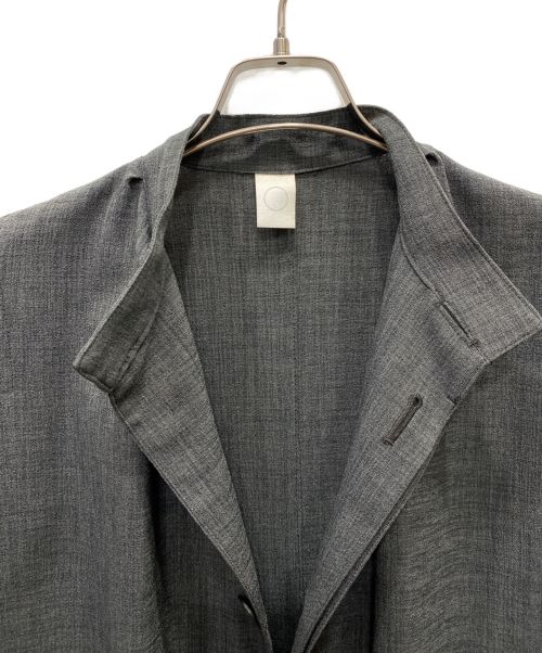 tac:tac（タクタク）tac:tac (タクタク) スタンドカラーロングコート グレー サイズ:Mの古着・服飾アイテム