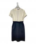 YOKO CHANヨーコチャン）の古着「ドッキングワンピース」｜ブラック×ホワイト