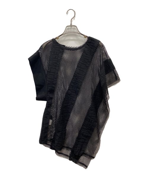 LIMI feu（リミフゥ）LIMI feu (リミフゥ) ドッキングネットカットソー ブラック サイズ:Sの古着・服飾アイテム