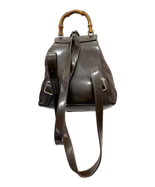 GUCCI（グッチ）GUCCI (グッチ) バンブー リュック・デイパック ブラウンの古着・服飾アイテム