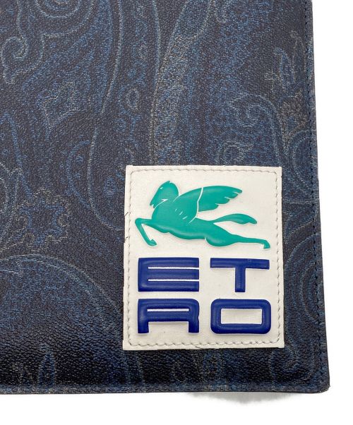ETRO（エトロ）ETRO (エトロ) ペイズリー柄クラッチバッグ ネイビーの古着・服飾アイテム