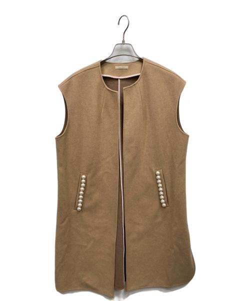 Rose Tiara（ローズティアラ）Rose Tiara (ローズティアラ) ロングジレ ブラウン サイズ:38の古着・服飾アイテム