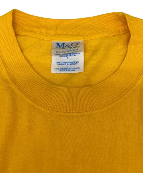 M&O Knits（エム＆オー ニットズ）M&O Knits (エム＆オー ニットズ) プリントTシャツ イエロー サイズ:Ｌの古着・服飾アイテム