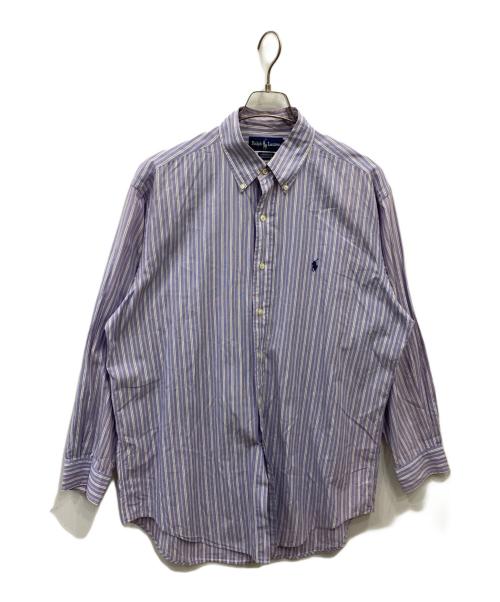 POLO RALPH LAUREN（ポロ・ラルフローレン）POLO RALPH LAUREN (ポロ・ラルフローレン) ボタンダウンシャツ パープル サイズ:16の古着・服飾アイテム