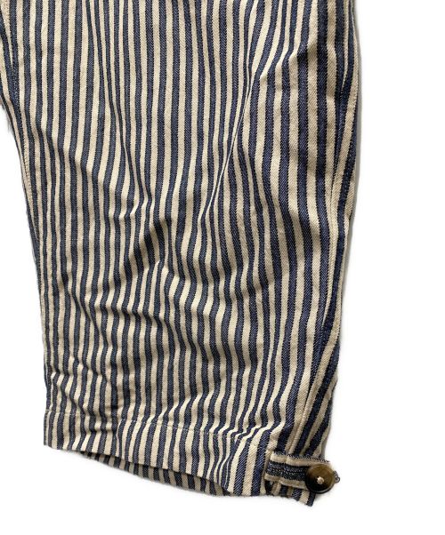 HEUGN（ユーゲン）HEUGN (ユーゲン) グレンミリタリートラウザーズ ネイビー サイズ:1 未使用品の古着・服飾アイテム