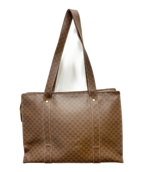 CELINE（セリーヌ）CELINE (セリーヌ) マカダムトートバック ブラウンの古着・服飾アイテム