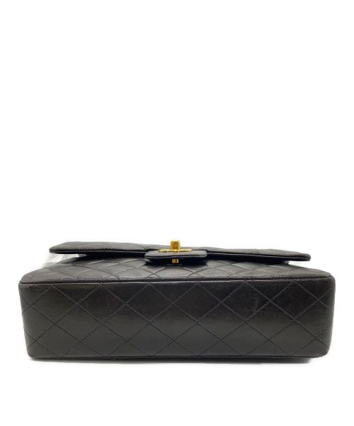 CHANEL（シャネル）CHANEL (シャネル) マトラッセ ダブルフラップチェーンショルダーバッグ ブラックの古着・服飾アイテム