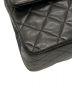 中古・古着 CHANEL (シャネル) マトラッセ ダブルフラップチェーンショルダーバッグ ブラック：395000円
