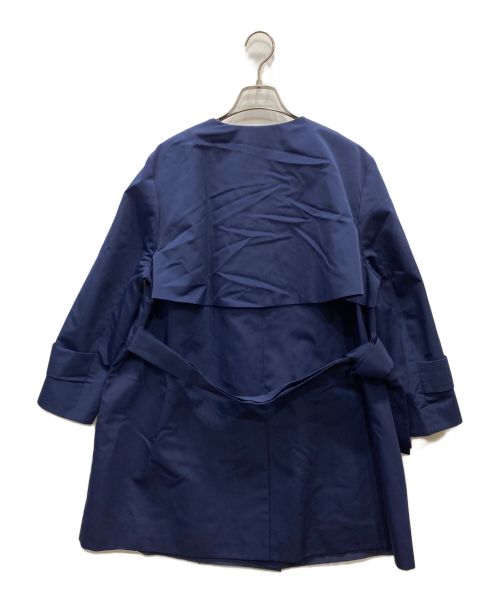 LANVIN COLLECTION（ランバンコレクション）LANVIN COLLECTION (ランバンコレクション) ノーカラートレンチコート ネイビー サイズ:38の古着・服飾アイテム