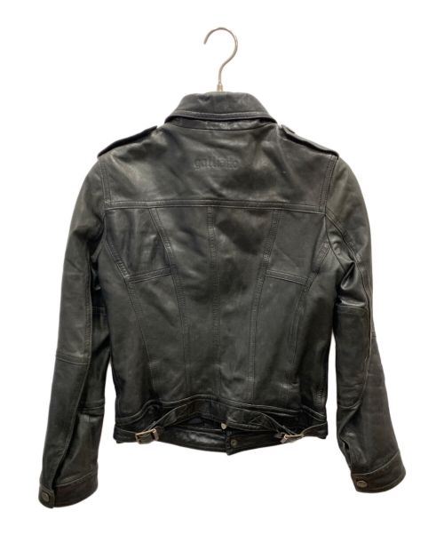 GALLIANO（ガリアーノ）GALLIANO (ガリアーノ) レザージャケット ブラック サイズ:40の古着・服飾アイテム