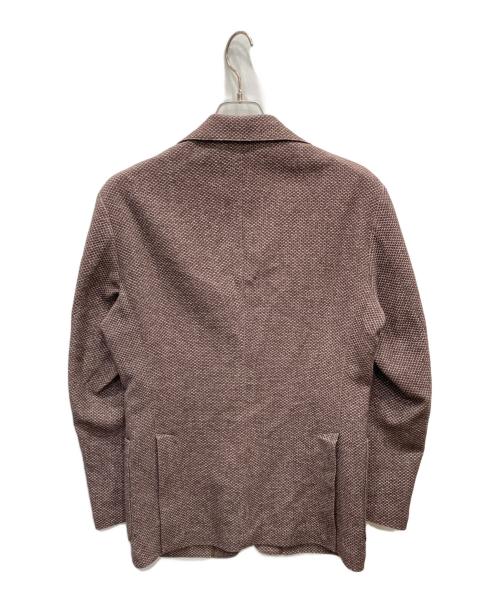 ESTNATION（エストネーション）ESTNATION (エストネーション) ニットカノコ2Bジャケット ブラウン サイズ:Sの古着・服飾アイテム