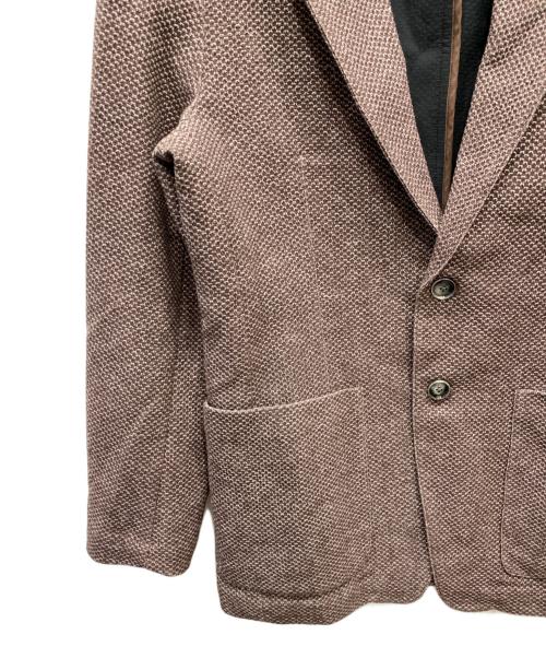 ESTNATION（エストネーション）ESTNATION (エストネーション) ニットカノコ2Bジャケット ブラウン サイズ:Sの古着・服飾アイテム