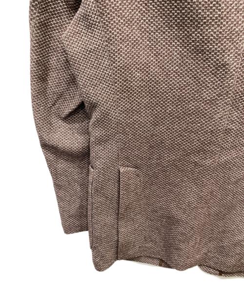 ESTNATION（エストネーション）ESTNATION (エストネーション) ニットカノコ2Bジャケット ブラウン サイズ:Sの古着・服飾アイテム