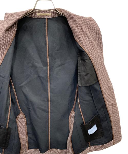 ESTNATION（エストネーション）ESTNATION (エストネーション) ニットカノコ2Bジャケット ブラウン サイズ:Sの古着・服飾アイテム