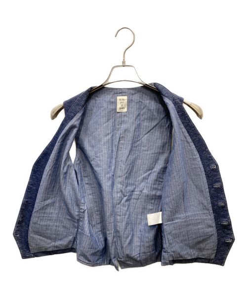 Brilla per il gusto（ブリッラ ペル イルグースト）Brilla per il gusto (ブリッラ ペル イルグースト) リネン混ジレ インディゴ サイズ:Sの古着・服飾アイテム