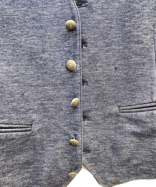 Brilla per il gusto（ブリッラ ペル イルグースト）Brilla per il gusto (ブリッラ ペル イルグースト) リネン混ジレ インディゴ サイズ:Sの古着・服飾アイテム