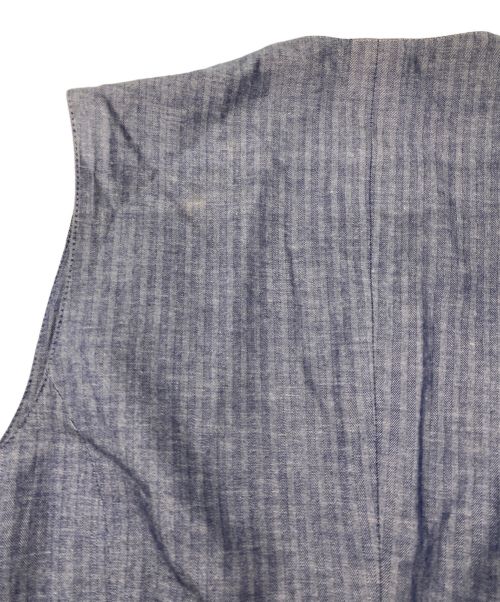 Brilla per il gusto（ブリッラ ペル イルグースト）Brilla per il gusto (ブリッラ ペル イルグースト) リネン混ジレ インディゴ サイズ:Sの古着・服飾アイテム