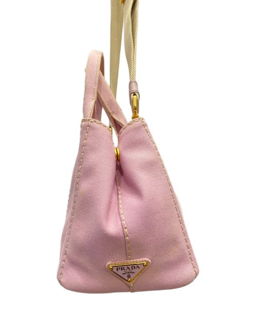 PRADA（プラダ）PRADA (プラダ) カナパ2WAYキャンバストートバッグ ピンクの古着・服飾アイテム