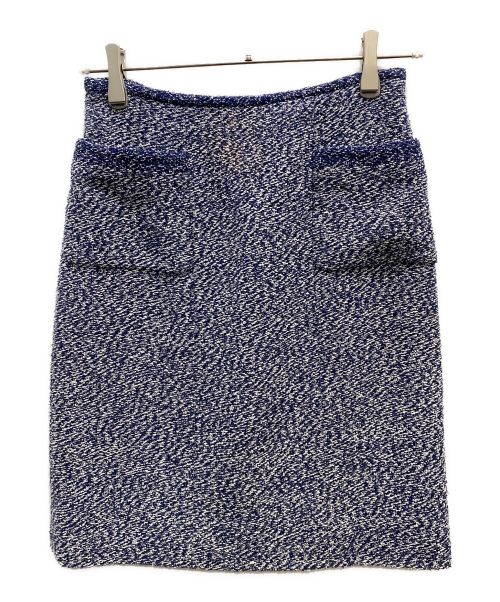 CHANEL（シャネル）CHANEL (シャネル) ツイードセットアップ ネイビー サイズ:40の古着・服飾アイテム