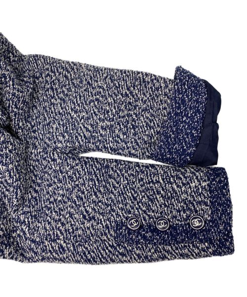 CHANEL（シャネル）CHANEL (シャネル) ツイードセットアップ ネイビー サイズ:40の古着・服飾アイテム