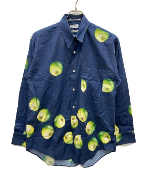 PAUL SMITH（ポールスミス）PAUL SMITH (ポールスミス) アップル柄長袖シャツ ネイビー サイズ:Ｍの古着・服飾アイテム