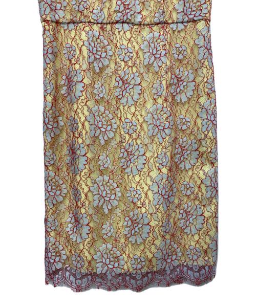 Diagram（ダイアグラム）Diagram (ダイアグラム) コードレースワンピース レッド サイズ:38の古着・服飾アイテム