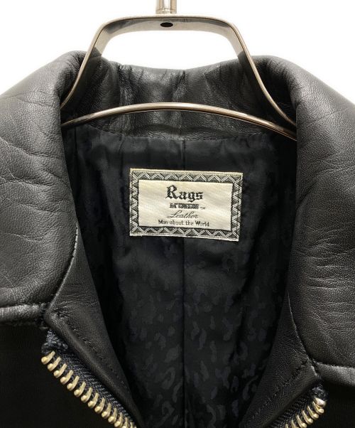 Rags McGREGOR（ラグスマックレガー）Rags McGREGOR (ラグス マクレガー) SINGLE RIDERS JACKET ブラック サイズ:Sの古着・服飾アイテム