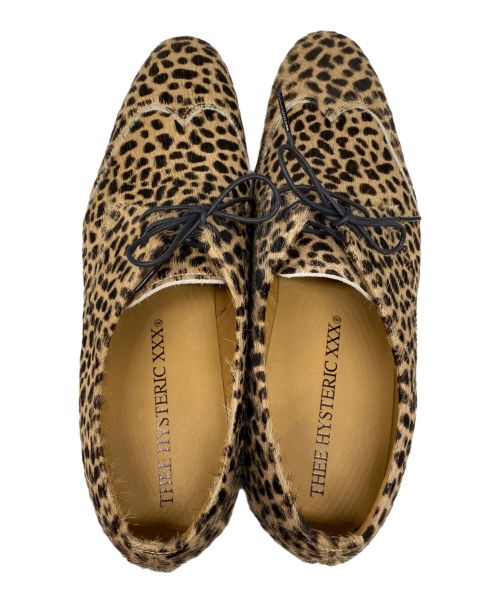 Thee Hysteric XXX（ジィ ヒステリックトリプルエックス）Thee Hysteric XXX (ジィ ヒステリックトリプルエックス) レオパードハラコドレスシューズ ベージュ サイズ:27の古着・服飾アイテム