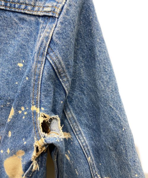 LEVI'S（リーバイス）LEVI'S (リーバイス) ブリーチ加工デニムジャケット ブルー サイズ:34Rの古着・服飾アイテム