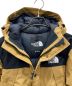中古・古着 THE NORTH FACE (ザ ノース フェイス) マウンテンダウンジャケット ベージュ×ブラック サイズ:XS：22000円