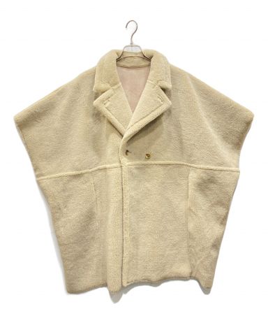 中古・古着通販】AMERI (アメリ) REVERSIBLE BOA PONCHO COAT ベージュ