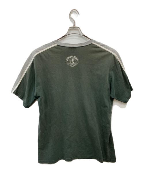 HARLEY-DAVIDSON（ハーレーダビッドソン）HARLEY-DAVIDSON (ハーレーダビッドソン) ヴィンテージTシャツ グリーン×グレー サイズ:ＸＬの古着・服飾アイテム