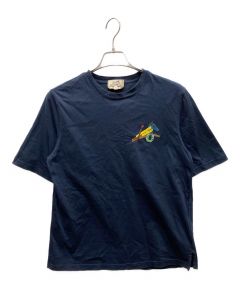 中古・古着通販】HERMES (エルメス) H刺繍 鹿の子ポケットTシャツ