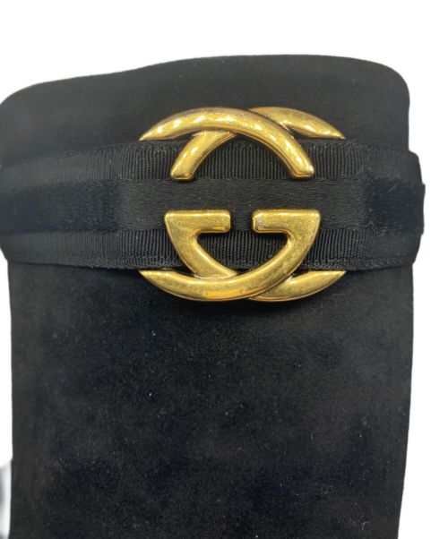 GUCCI（グッチ）GUCCI (グッチ) ロングブーツ ブラック サイズ:36の古着・服飾アイテム